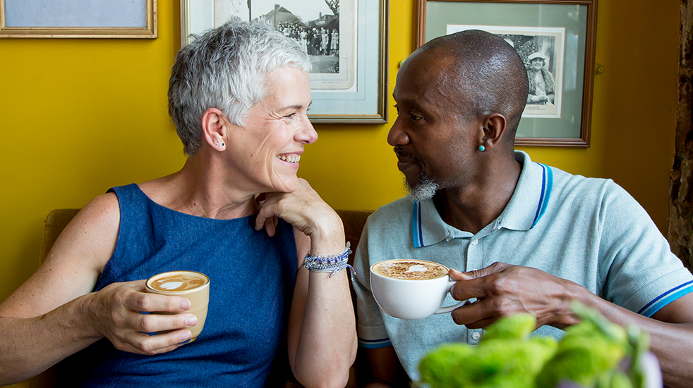 Dating in your 50s - Lumen app, cafe date 